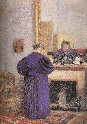 Edouard Vuillard In front of the fireplace vuillard mother painting